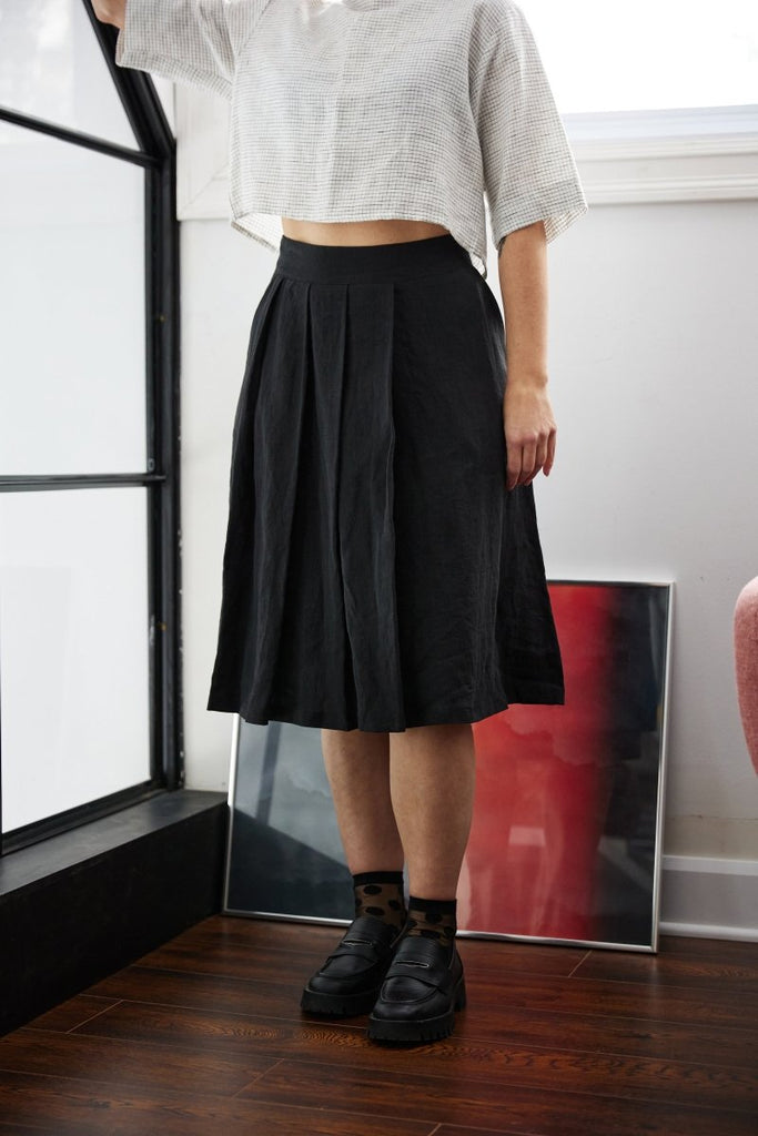 Jennifer Glasgow Galleon Skirt (Black) - Victoire BoutiqueJennifer GlasgowBottoms Ottawa Boutique Shopping Clothing