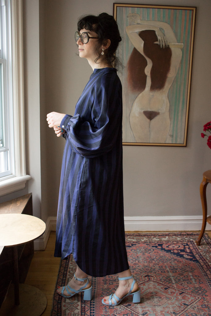 Kate Austin Designs Ruby Dress (Midnight Wide Stripe) - Victoire BoutiqueKate Austin DesignsDresses Ottawa Boutique Shopping Clothing
