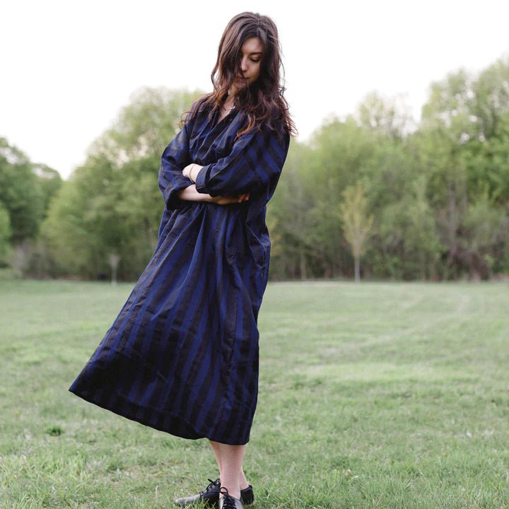 Kate Austin Georgia Dress Dress (Midnight Wide Stripe) - Victoire BoutiqueKate Austin DesignsDresses Ottawa Boutique Shopping Clothing