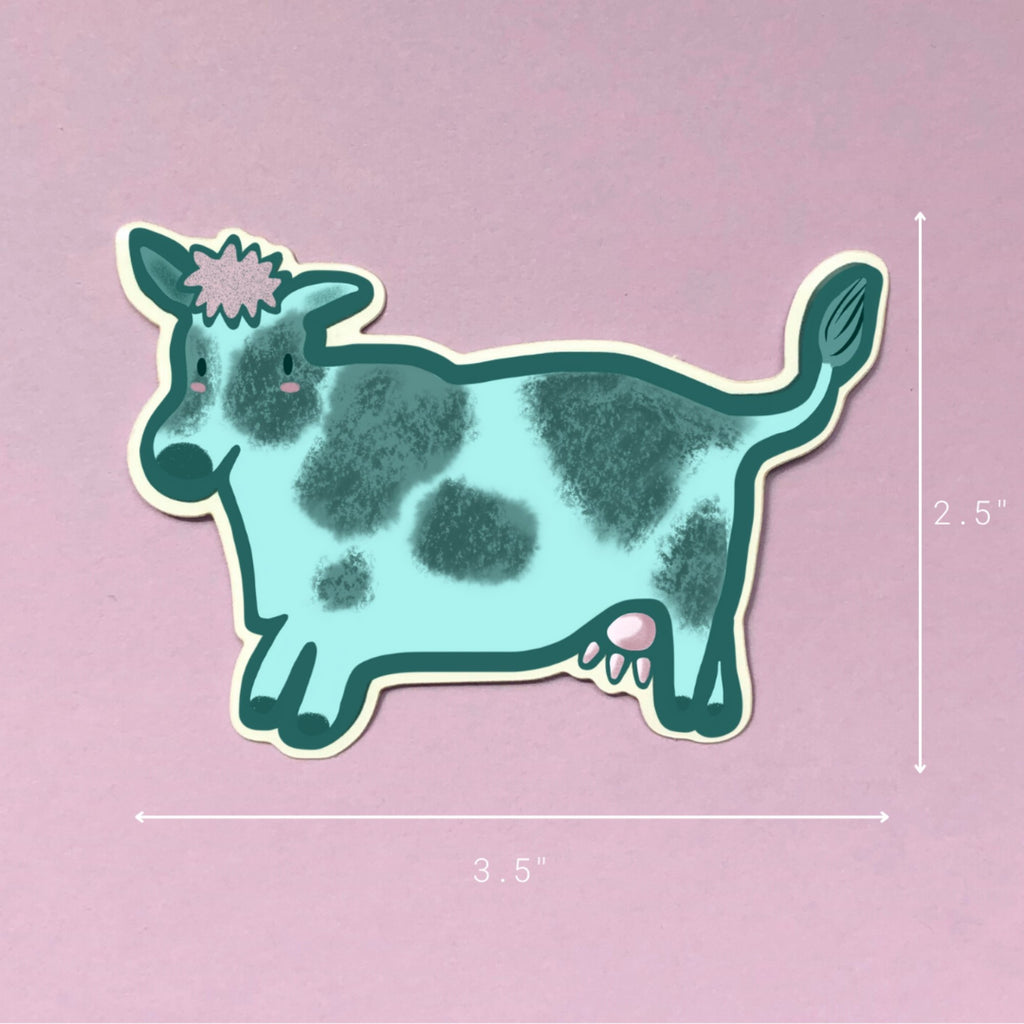 Kitaroo Cute Cow Sticker - Victoire BoutiqueKitaroo Artstickers Ottawa Boutique Shopping Clothing