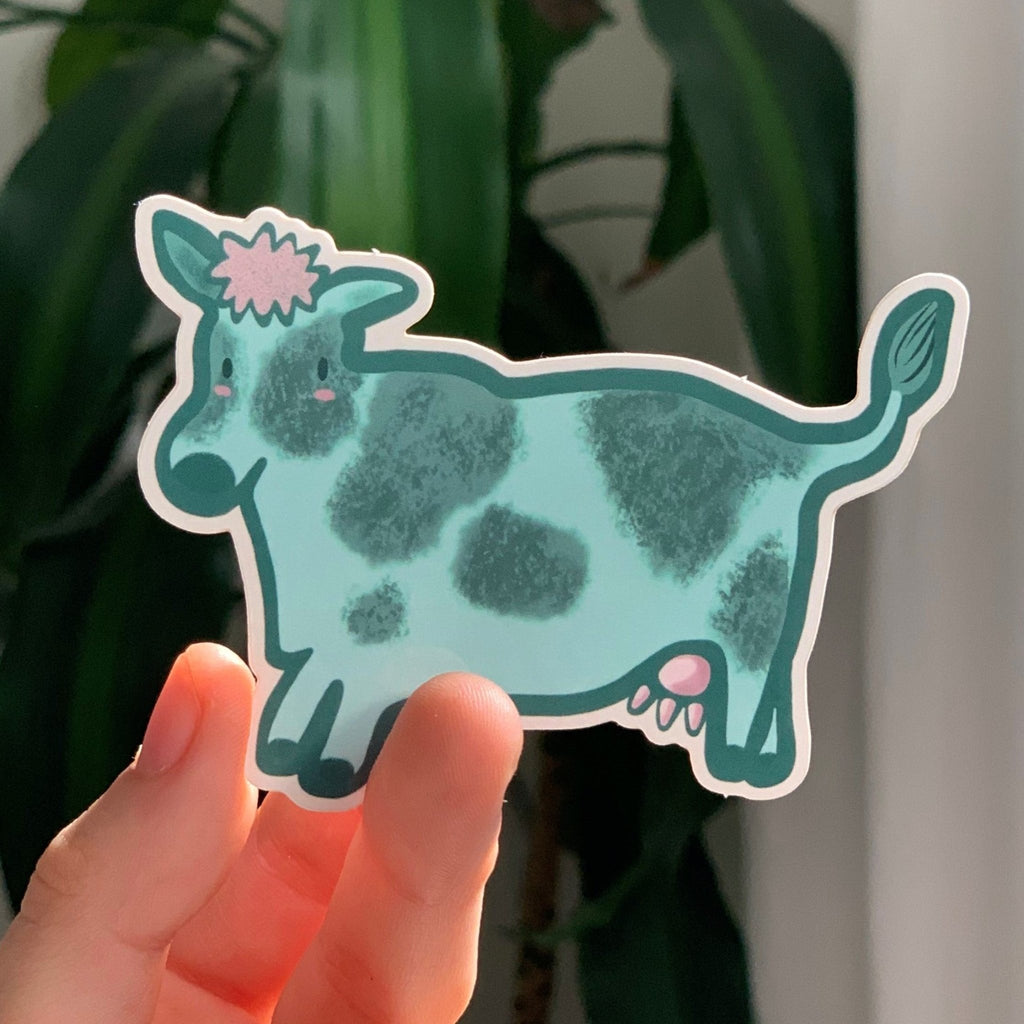 Kitaroo Cute Cow Sticker - Victoire BoutiqueKitaroo Artstickers Ottawa Boutique Shopping Clothing