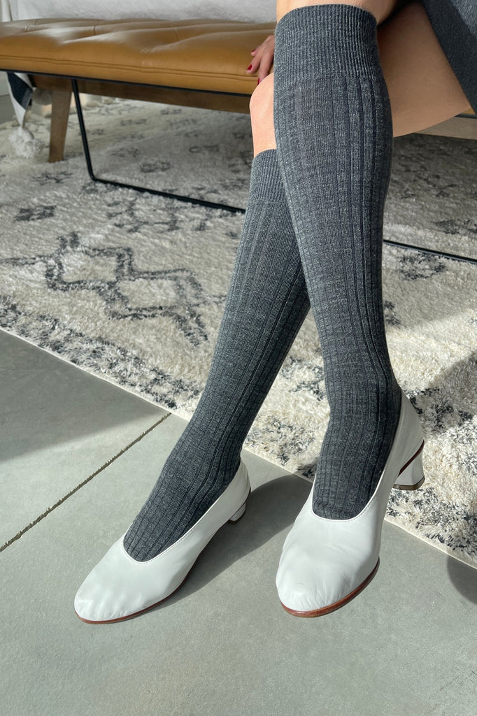 Le Bon Shoppe Schoolgirl Socks (Black or Charcoal) - Victoire BoutiqueLe Bon ShoppeFootwear Ottawa Boutique Shopping Clothing