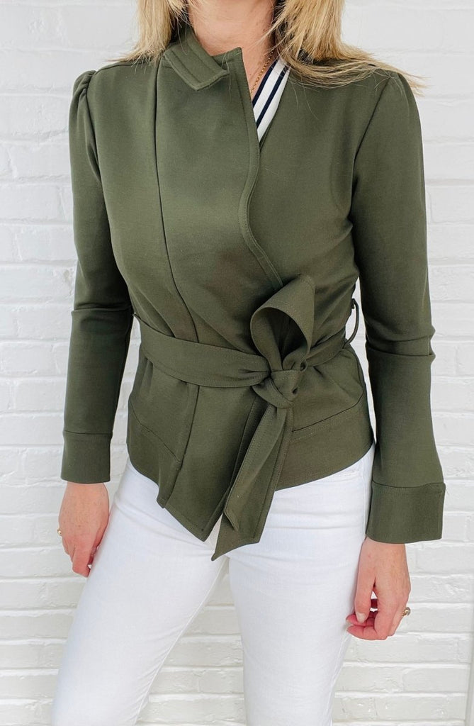 Lele De Baltzac Florence Jacket (Army Green) - Victoire BoutiqueLele de BaltzacOuterwear Ottawa Boutique Shopping Clothing