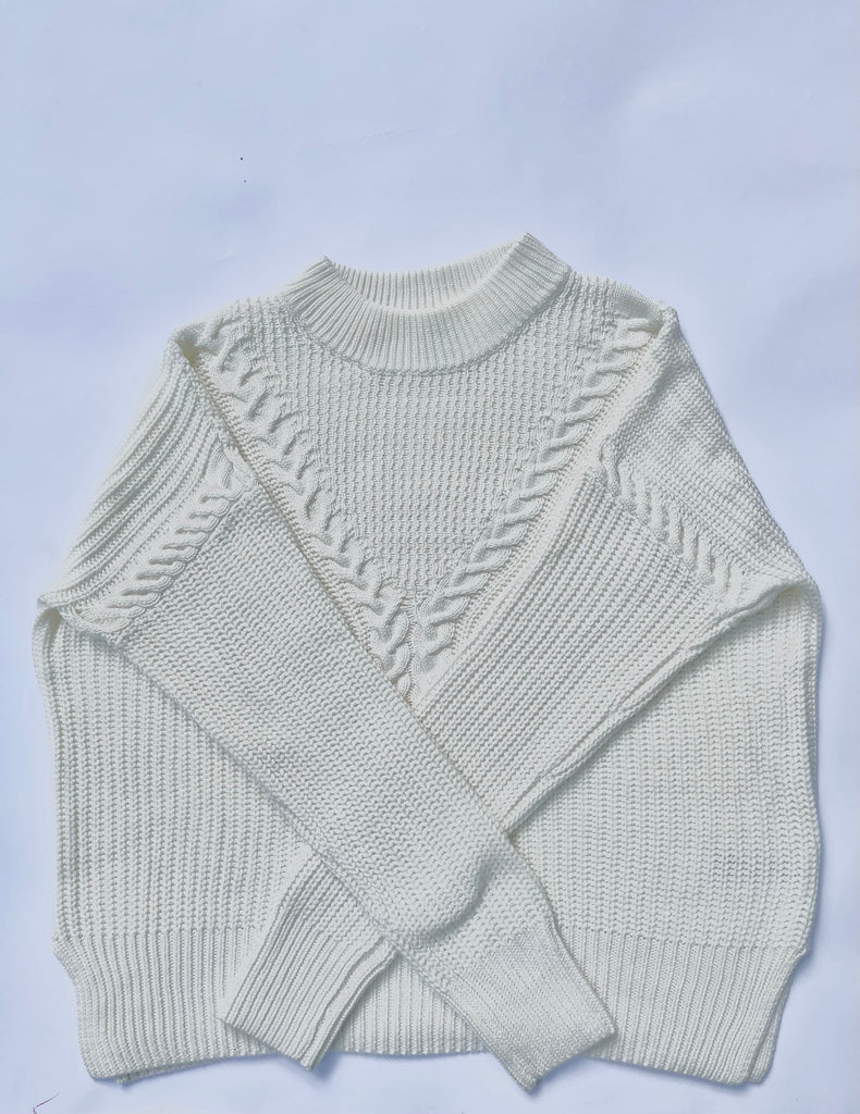Lele de Baltzac Kokino Sweater (Eggshell) - Victoire BoutiqueLele de BaltzacTops Ottawa Boutique Shopping Clothing