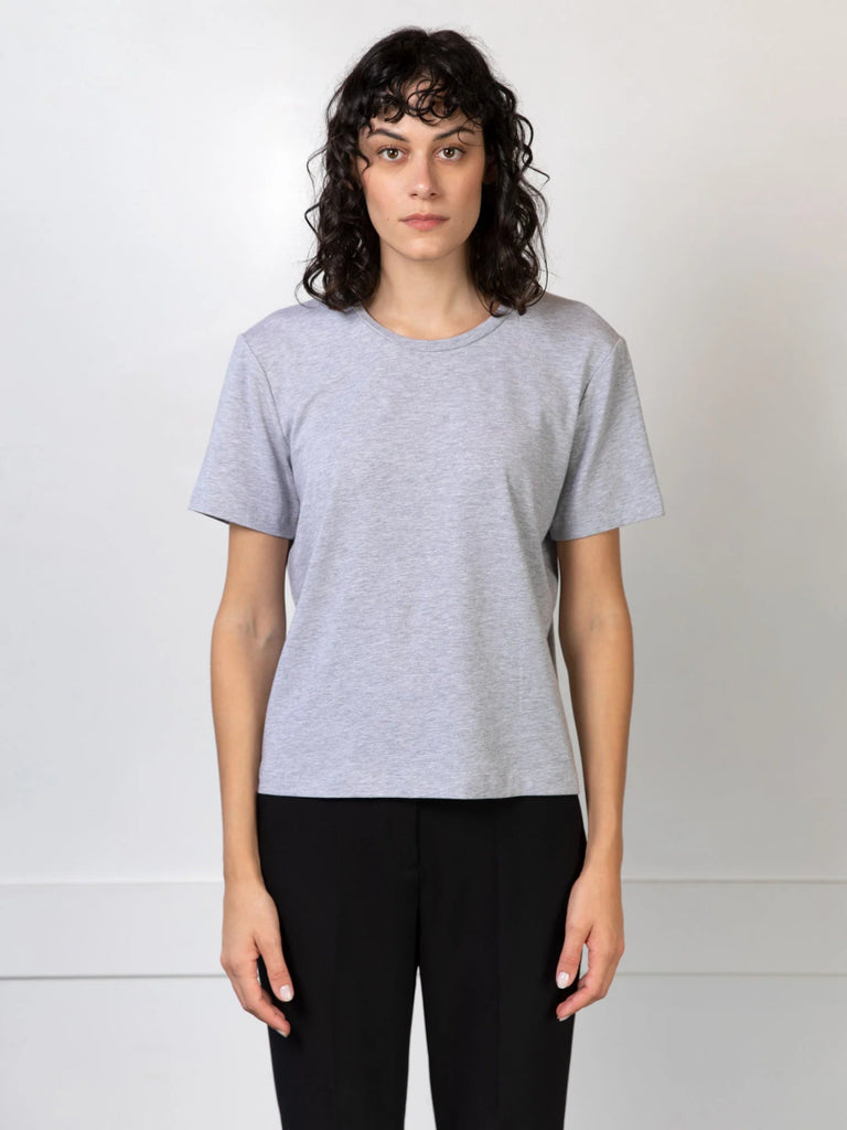 Lepidoptere Agathe T-Shirt (Light Grey) - Victoire BoutiqueLepidoptereTops Ottawa Boutique Shopping Clothing