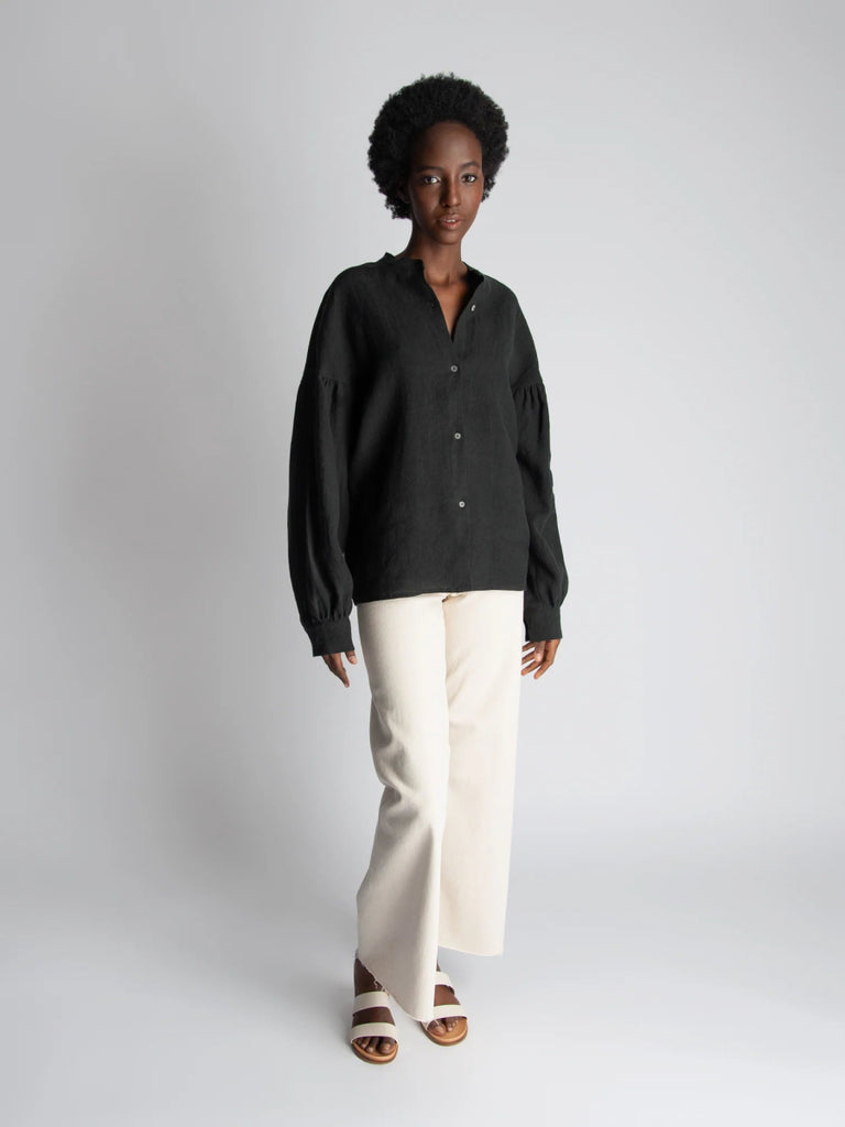 Lepidoptere Daria Shirt (Black) - Victoire BoutiqueLepidoptereTops Ottawa Boutique Shopping Clothing