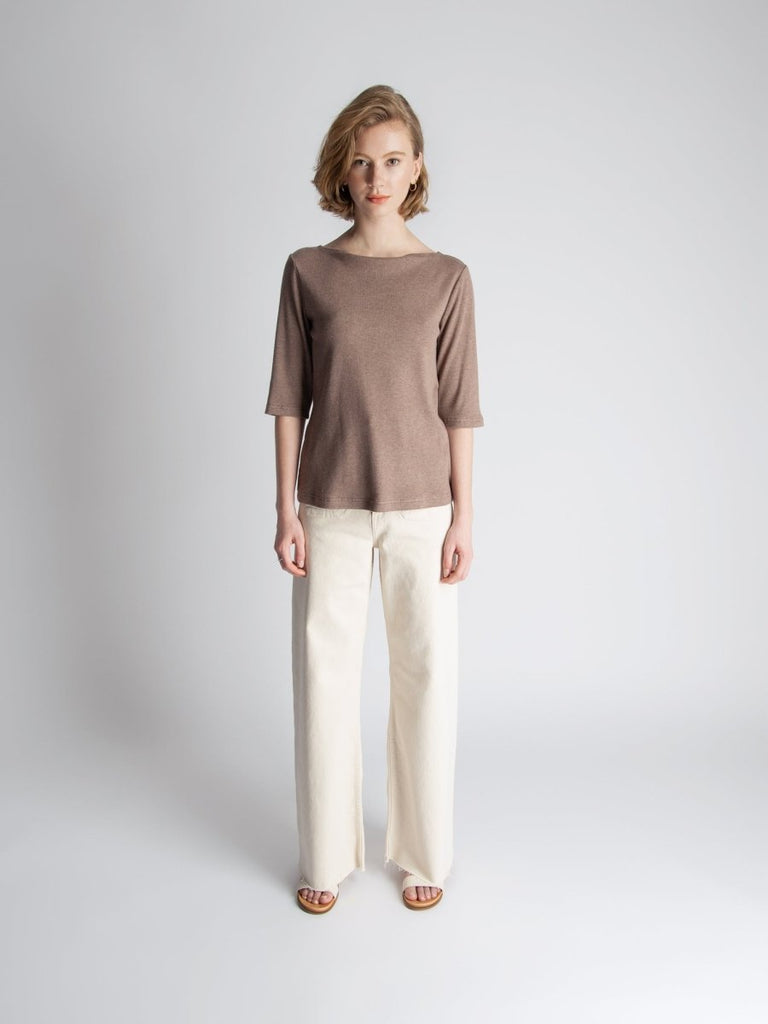 Lepidoptere Delal Top (Icy Brown) - Victoire BoutiqueLepidoptereTops Ottawa Boutique Shopping Clothing