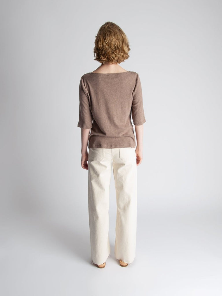 Lepidoptere Delal Top (Icy Brown) - Victoire BoutiqueLepidoptereTops Ottawa Boutique Shopping Clothing