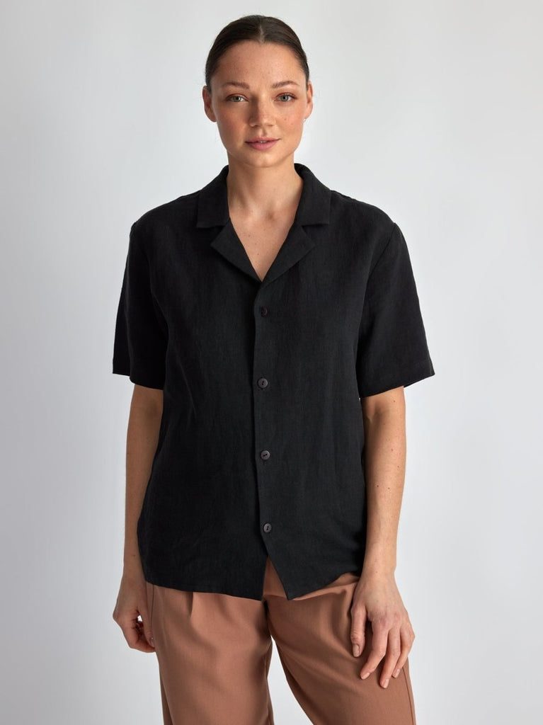 Lepidoptere Eliott Blouse (Black) - Victoire BoutiqueLepidoptereTops Ottawa Boutique Shopping Clothing