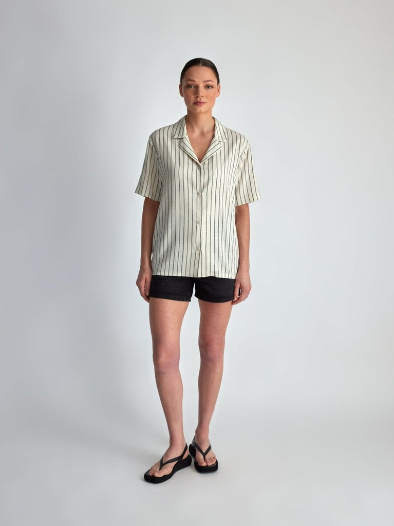 Lepidoptere Eliott Blouse (Stripes) - Victoire BoutiqueLepidoptereTops Ottawa Boutique Shopping Clothing