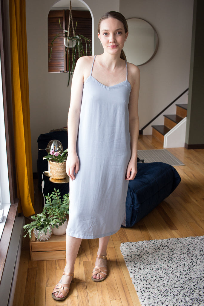 Lights Of All Slip Dress (Pale Blue) - Victoire BoutiqueLights of AllDresses Ottawa Boutique Shopping Clothing