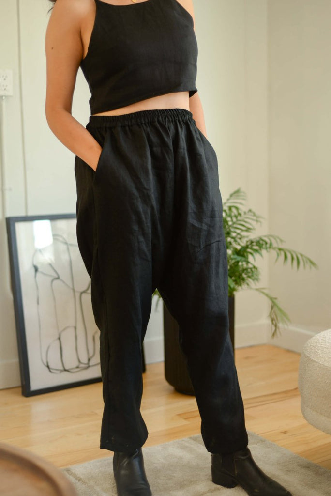 Lights Of All Slouch Pant (Black) - Victoire BoutiqueLights of AllBottoms Ottawa Boutique Shopping Clothing