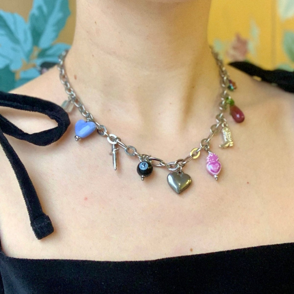 LILOU Gems Charm Necklace - Victoire BoutiqueLILOU GemsNecklaces Ottawa Boutique Shopping Clothing