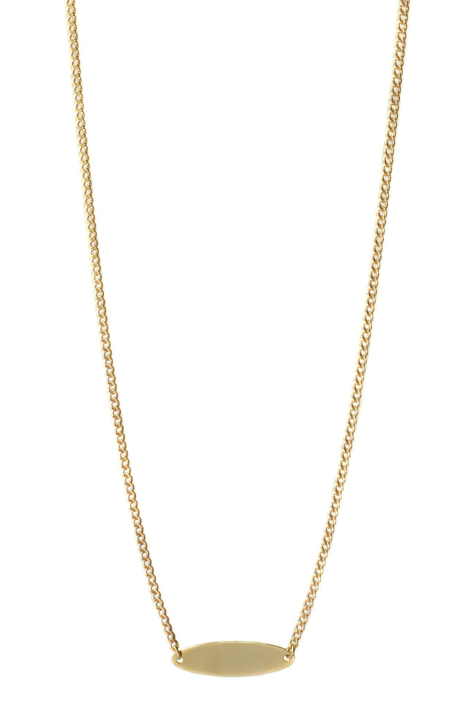 Lisbeth ID Necklace (Gold) - Victoire BoutiqueLisbeth JewelryNecklaces Ottawa Boutique Shopping Clothing