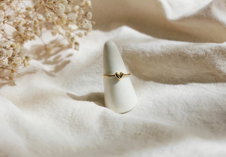 Little Gold Heart of Gold Ring - Victoire BoutiqueLittle GoldRings Ottawa Boutique Shopping Clothing