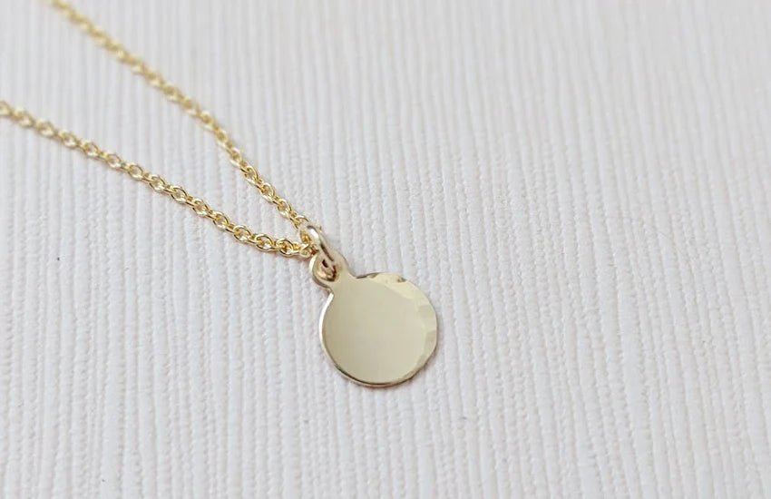 Little Gold Mini Moon Necklace - Victoire BoutiqueLittle GoldNecklaces Ottawa Boutique Shopping Clothing