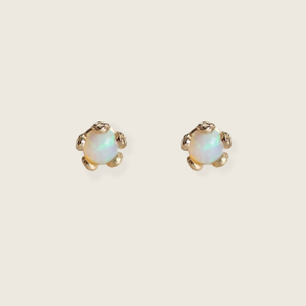 Little Gold Tiny Opal Flower Studs - Victoire BoutiqueLittle GoldEarrings Ottawa Boutique Shopping Clothing