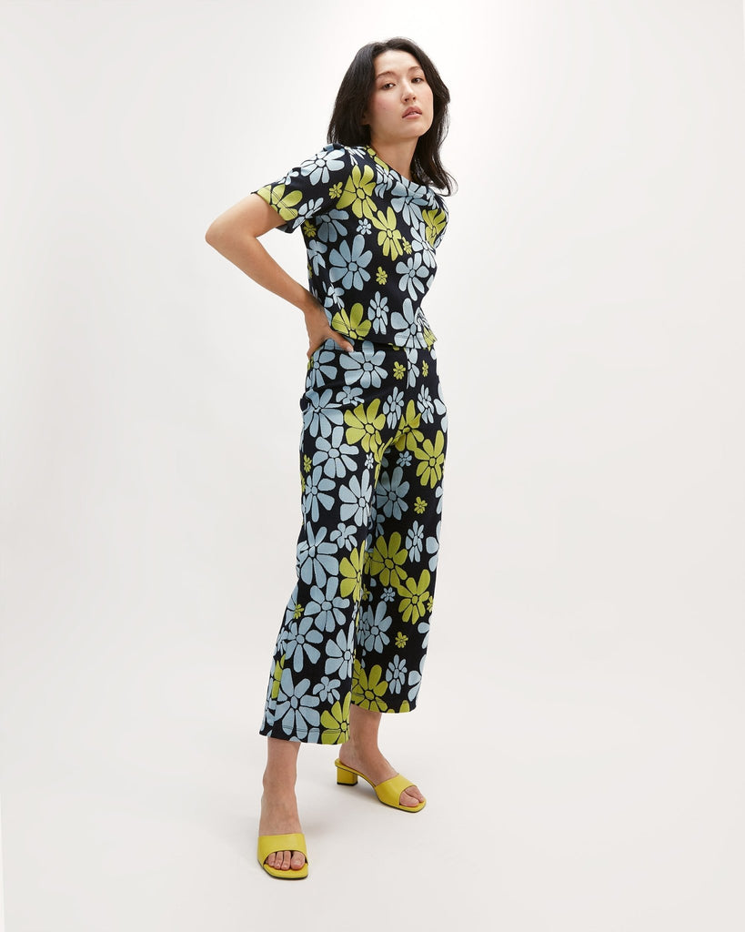 Marigold Simon Pants (Flowers) - Victoire BoutiqueMarigoldbottoms Ottawa Boutique Shopping Clothing
