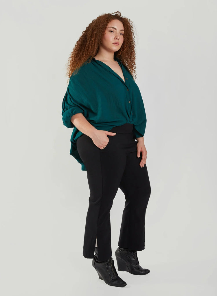 Meg Big Split Pant (Black) - Victoire BoutiqueMeg by Megan KinneyBottoms Ottawa Boutique Shopping Clothing