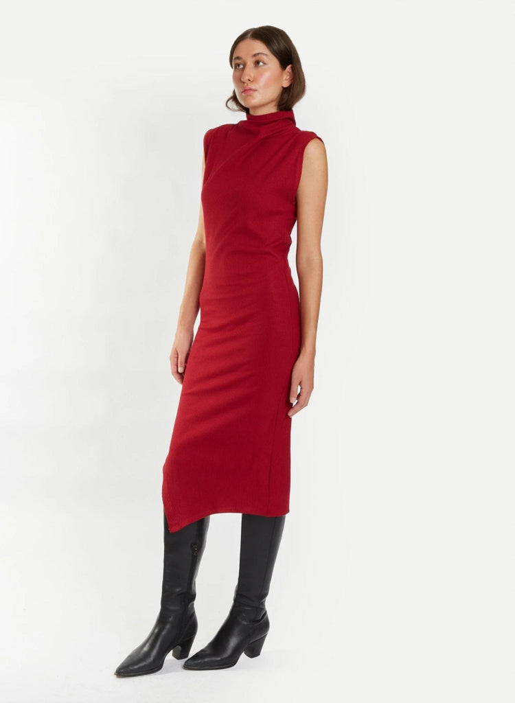 Meg Skinny Dress (Burgundy) - Victoire BoutiqueMeg by Megan KinneyDresses Ottawa Boutique Shopping Clothing