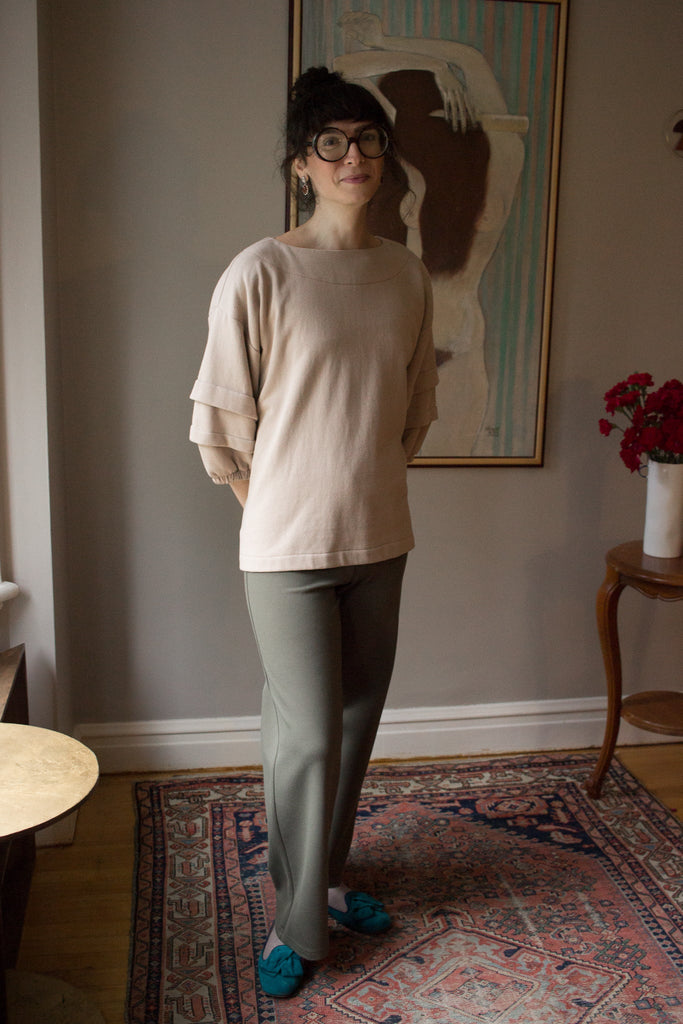 Mercedes Morin Flare Pants (Khaki) - Victoire BoutiqueMercedes MorinBottoms Ottawa Boutique Shopping Clothing