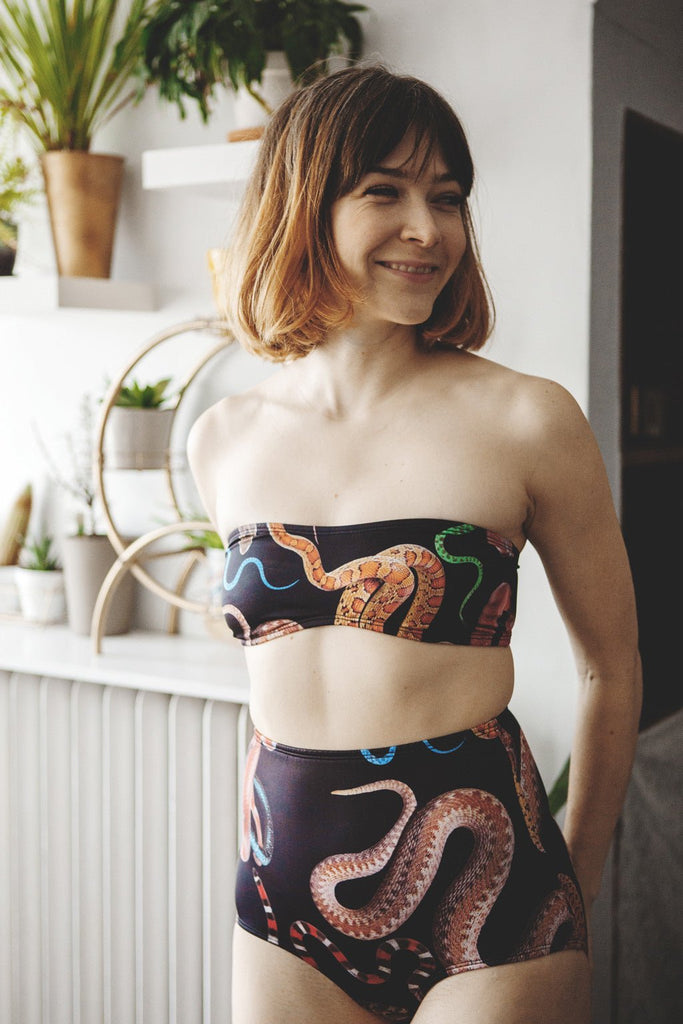 Minnow Bathers Element Bottoms (Snake Print) - Victoire BoutiqueMinnow BathersBathing Suit Ottawa Boutique Shopping Clothing