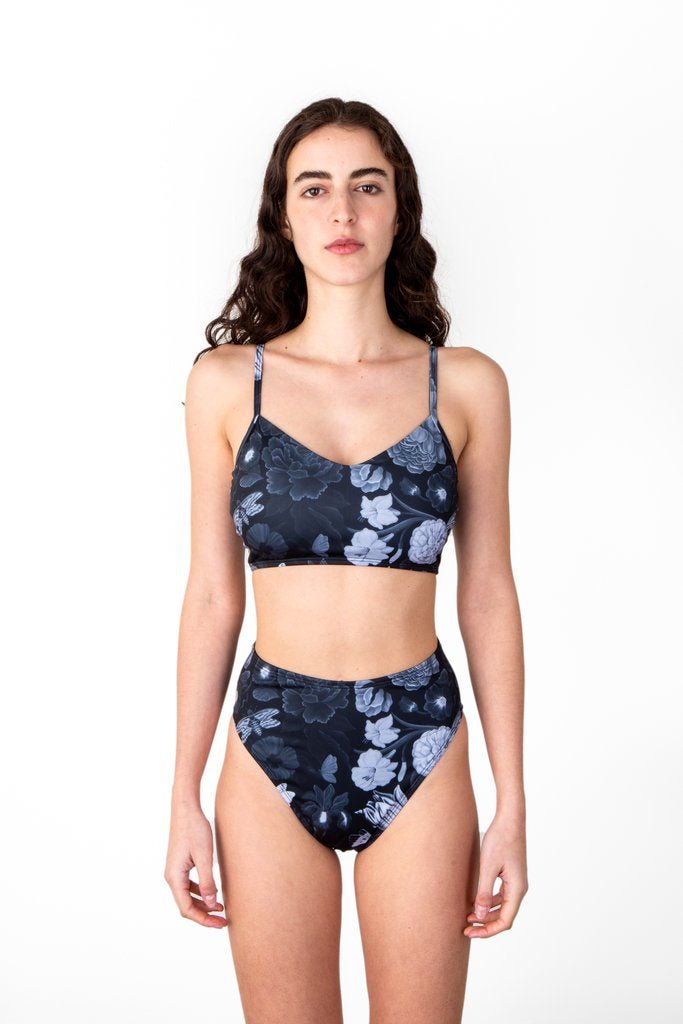 Minnow Bathers Posy Bottoms (Black & White Blossom) - Victoire BoutiqueMinnow BathersBathing Suit Ottawa Boutique Shopping Clothing