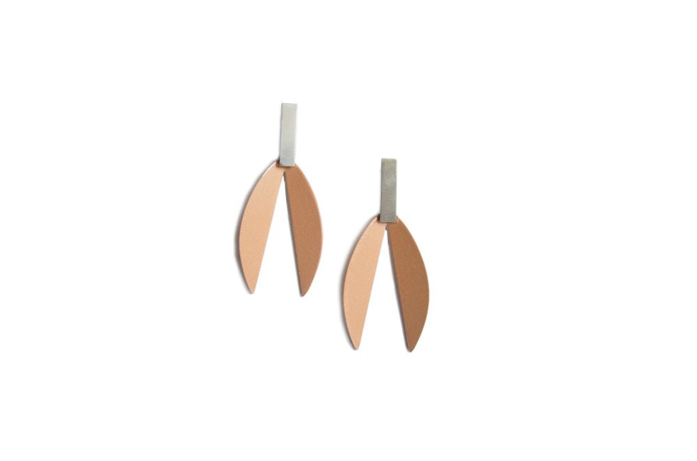 Natalie Joy Lotus Earrings (Silly Putty/Silver) - Victoire BoutiqueNatalie JoyEarrings Ottawa Boutique Shopping Clothing
