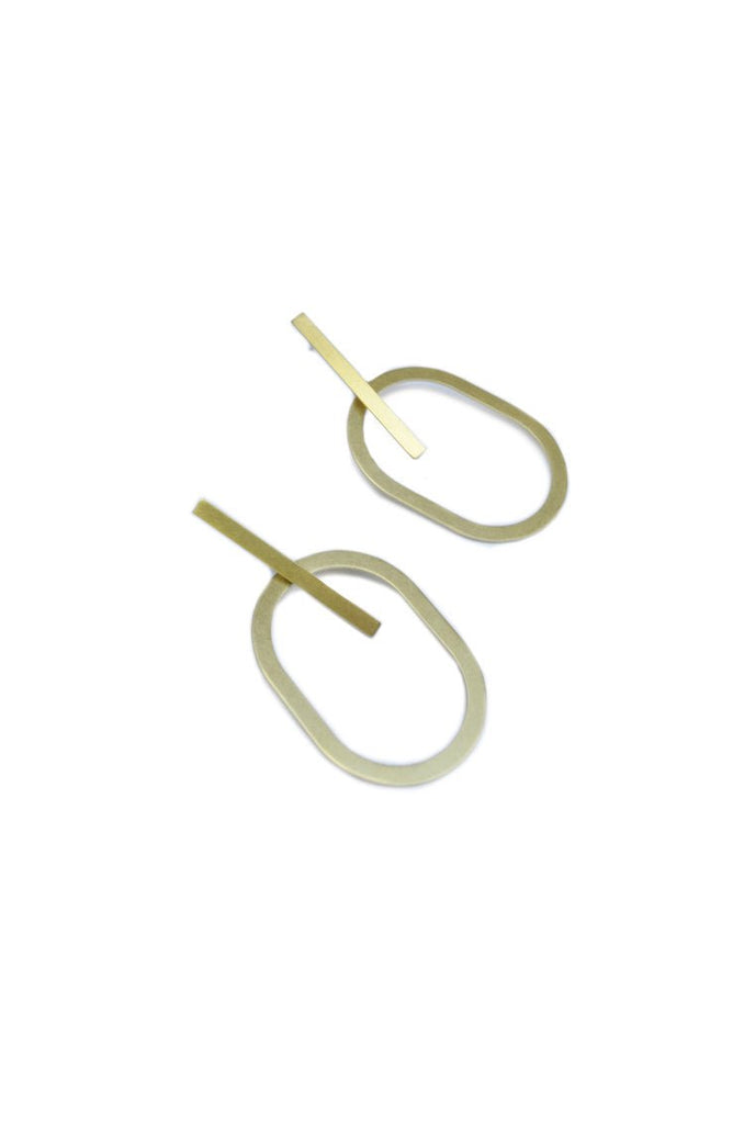 Natalie Joy Oval Intersection Earrings - Victoire BoutiqueNatalie JoyEarrings Ottawa Boutique Shopping Clothing