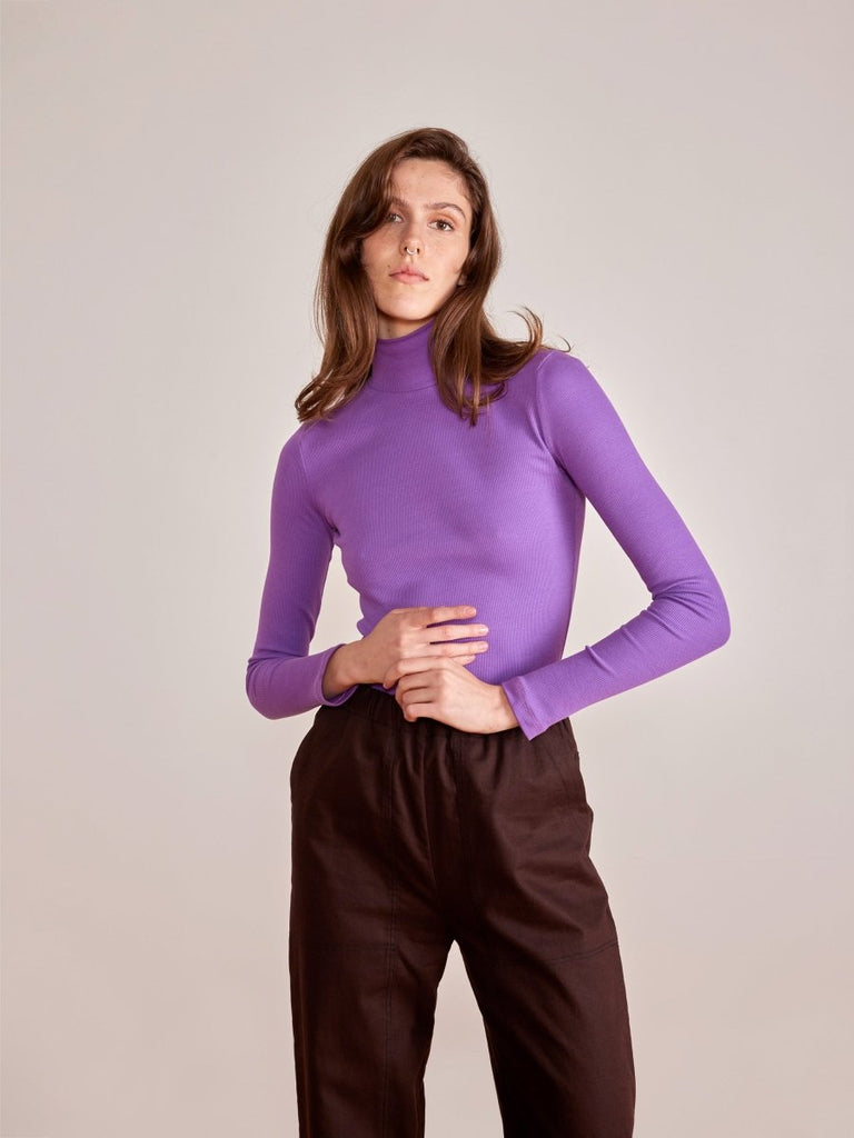 Odeyalo Adamo Turtleneck - Purple (Online Exclusive) - Victoire BoutiqueOdeyaloTops Ottawa Boutique Shopping Clothing