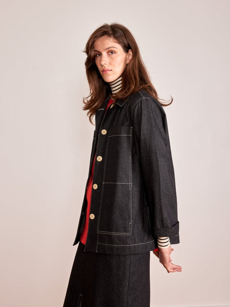 Odeyalo Fugazzi Jacket - Dark Denim (Online Exclusive) - Victoire BoutiqueOdeyaloOuterwear Ottawa Boutique Shopping Clothing