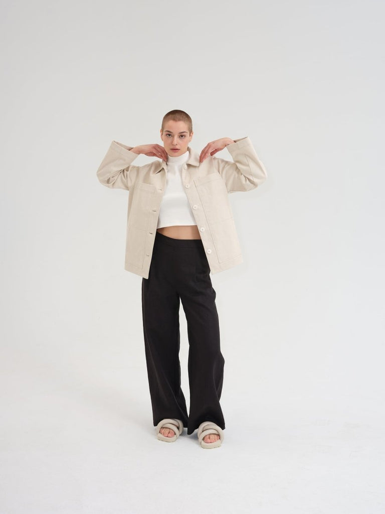 Odeyalo Fugazzi Jacket (Natural Denim) - Victoire BoutiqueOdeyaloOuterwear Ottawa Boutique Shopping Clothing