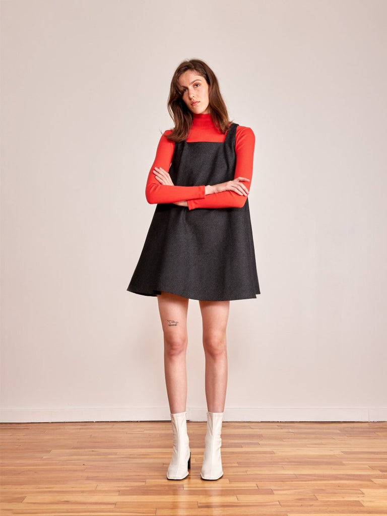 Odeyalo Nili Dress - Black Denim (Online Exclusive) - Victoire BoutiqueOdeyaloDresses Ottawa Boutique Shopping Clothing