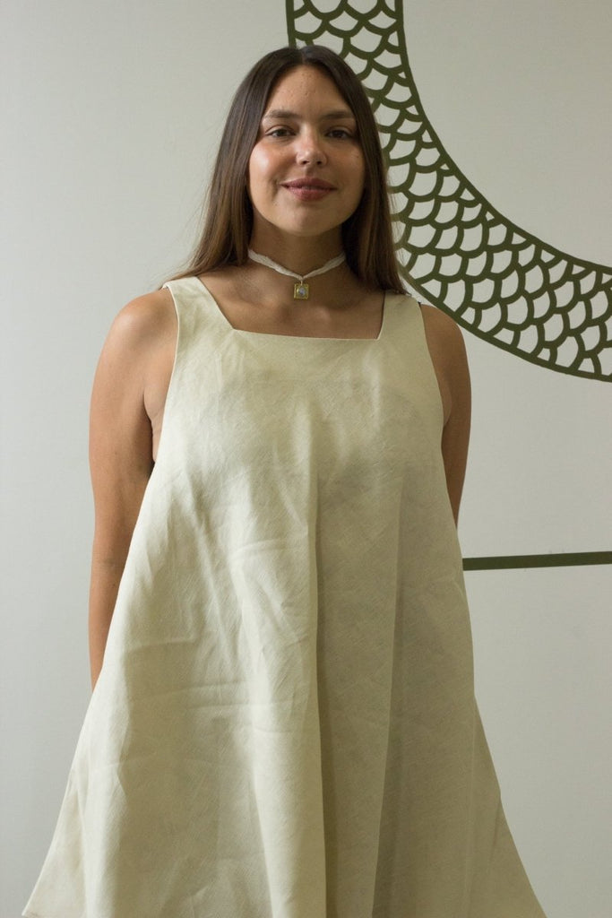 Odeyalo Nili Dress (Natural Linen) - Victoire BoutiqueOdeyaloDresses Ottawa Boutique Shopping Clothing