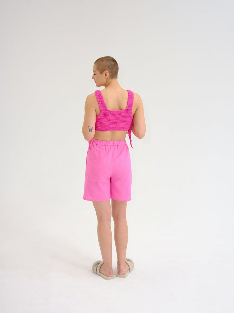 Odeyalo Pablo Shorts (Pink) - Victoire BoutiqueOdeyaloBottoms Ottawa Boutique Shopping Clothing