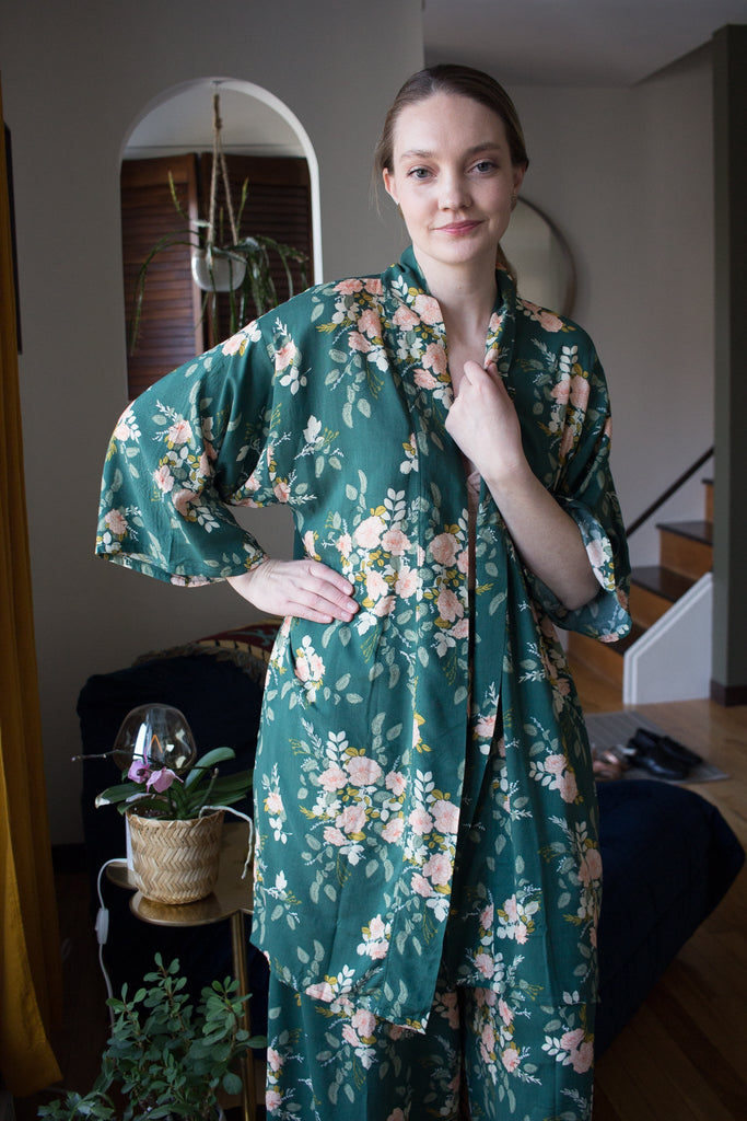 Onderbroeks Classic Robe (Viridian) - Victoire BoutiqueOnderbroeksLingerie Ottawa Boutique Shopping Clothing
