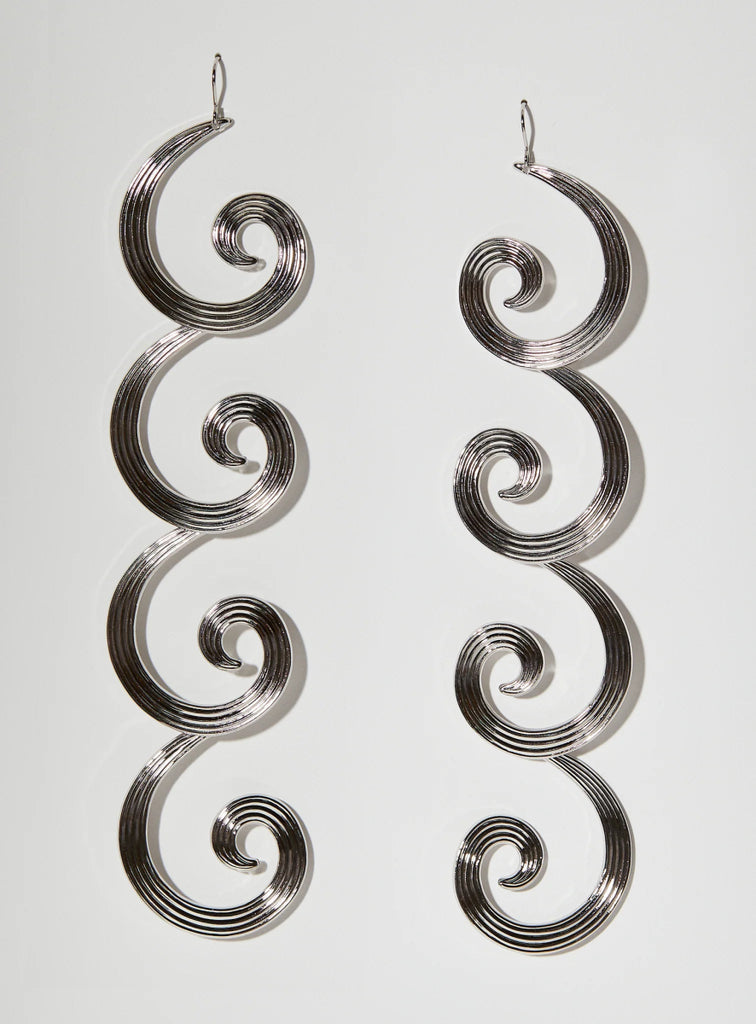 Par Ici Curly Earrings - Gold or Silver (Online Exclusive) - Victoire BoutiquePar IciEarrings Ottawa Boutique Shopping Clothing