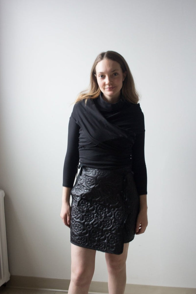 Rightful Owner Quilted Mini Skirt - Victoire BoutiqueRightful OwnerBottoms Ottawa Boutique Shopping Clothing