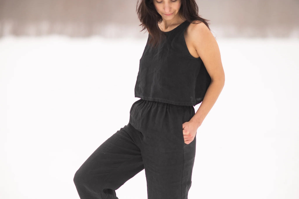 Rose Fibers Everyday Elastic Pants (Black) - Victoire BoutiqueRose FibersTops Ottawa Boutique Shopping Clothing