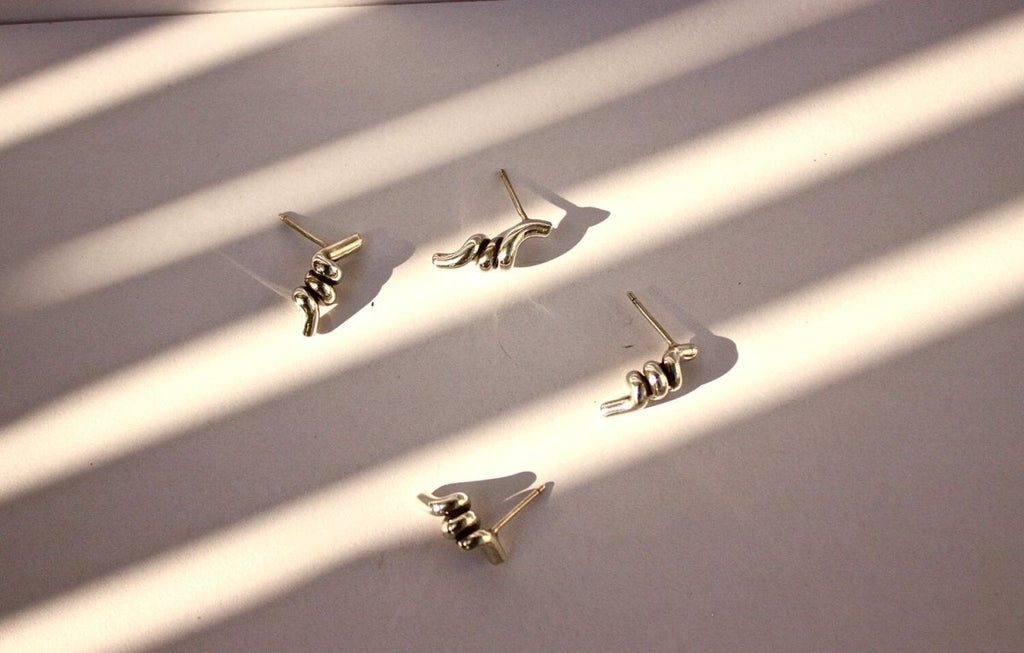 Rowe Barb Studs (Brass or Silver) - Victoire BoutiqueRoweEarrings Ottawa Boutique Shopping Clothing