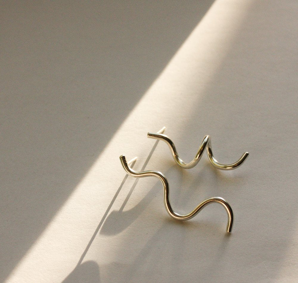 Rowe Long Squiggle Studs - Victoire BoutiqueRoweEarrings Ottawa Boutique Shopping Clothing