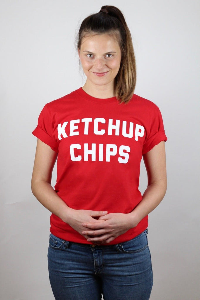Sainte-Cecile Ketchup Chips T-Shirt - Victoire BoutiqueSainte-CecileTshirt Ottawa Boutique Shopping Clothing