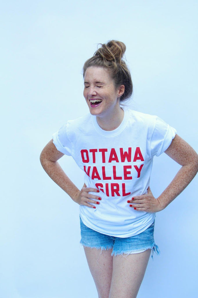 Sainte-Cecile Ottawa Valley Girl T-Shirt (White) - Victoire BoutiqueSainte-Ceciletshirt Ottawa Boutique Shopping Clothing