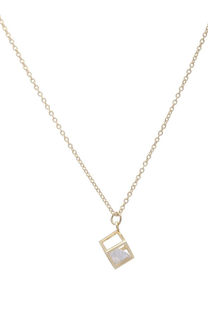 Sarah Mulder Bling Cube Necklace (Gold or Silver) - Victoire BoutiqueSarah MulderNecklaces Ottawa Boutique Shopping Clothing