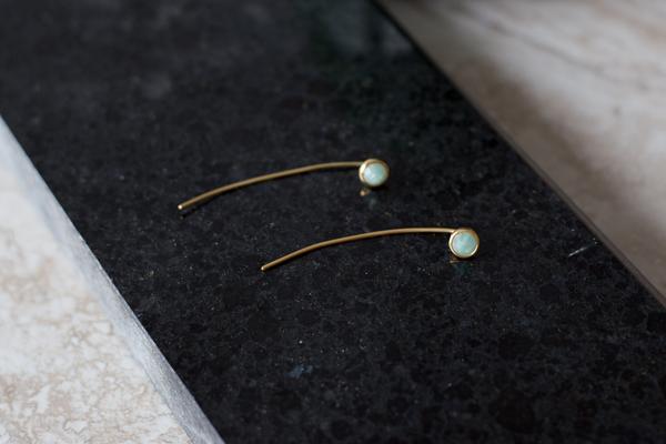 Sarah Mulder Ignite Pull Through Studs Gold or Silver (3 Stone Options) - Victoire BoutiqueSarah MulderEarrings Ottawa Boutique Shopping Clothing