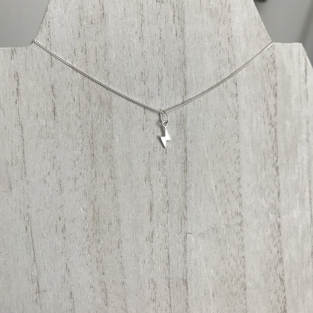 Second Aura Mini Lightning Necklace (Silver) - Victoire BoutiqueSecond AuraNecklaces Ottawa Boutique Shopping Clothing
