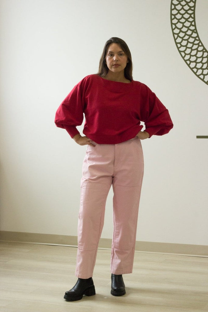 Shelter Brewers Pants (Hand Dyed Pink) - Victoire BoutiqueShelterBottoms Ottawa Boutique Shopping Clothing