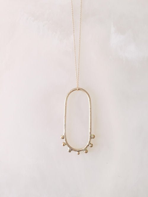 Soleé Darrell Earth Pendant (Brass or Silver) - Victoire BoutiqueSoleé Darrell JewelryNecklaces Ottawa Boutique Shopping Clothing