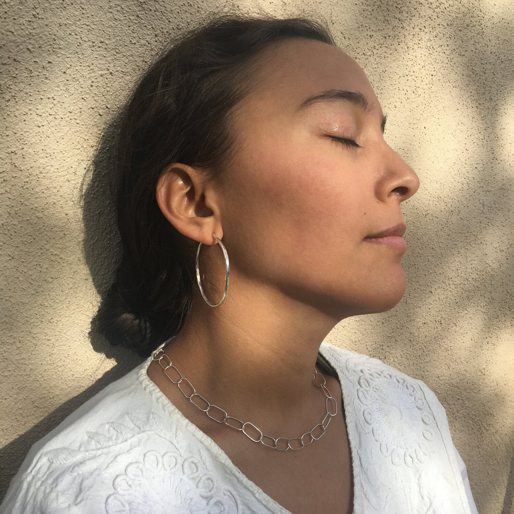 Sophie Kissin Organic Hoops (Brass or Silver) - Victoire BoutiqueSophie Kissin JewelryEarrings Ottawa Boutique Shopping Clothing