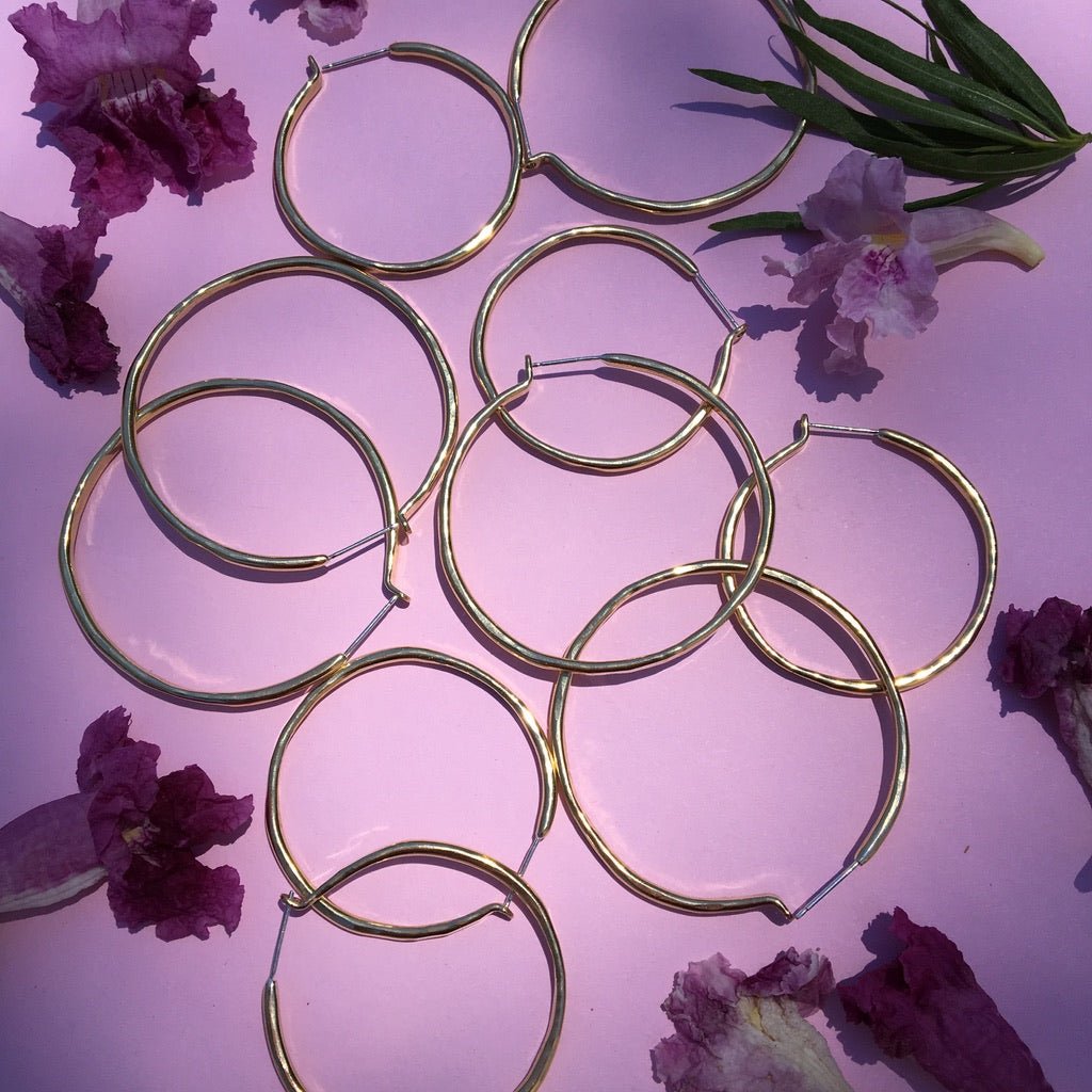 Sophie Kissin Organic Hoops (Brass or Silver) - Victoire BoutiqueSophie Kissin JewelryEarrings Ottawa Boutique Shopping Clothing